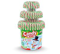 Candy Cane Bastones Navideños Comestibles - 100 unidades x 12 g - Sabor Fresa y Multicolor - Dulces de Navidad para Decoración, Regalos y Fiestas - Pack Laborawi (Verde/Blanco)