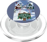 Candy Cane Candy Lane Christmas 2025 PopSockets PopGrip para MagSafe