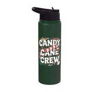 Candy Cane Crew - Divertidas Navidades de Navidad Stainless Steel Insulated Water Bottle
