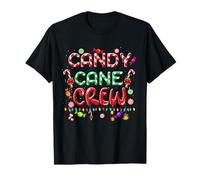 Candy Cane Crew - Pijama Divertido de Navidad para Amantes de los Dulces Camiseta
