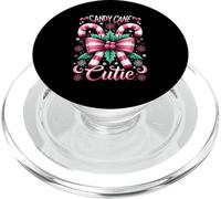 Candy Cane Cutie Christmas Coquette Bow Dots Decoración de Navidad PopSockets PopGrip para MagSafe