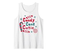 Candy Cane Cutie, Divertida Familia navideña a Juego Camiseta sin Mangas