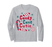 Candy Cane Cutie, Divertida Familia navideña a Juego Manga Larga