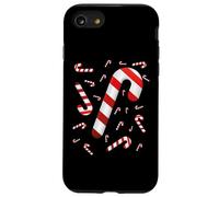 Candy Cane - Disfraz de Caramelo Rojo y Blanco Feliz y Brillante Carcasa para iPhone SE (2020) / 7/8