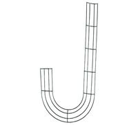 Candy Cane Form - Sturdy Wire Frame for Making Christmas and New Year Wreaths, Ideal Base DIY Floral Crafts, Holiday Ornament Design | Festive Party Home Decoration Supply