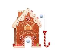Candy Cane Golf Game - Acrylic Gingerbread Holiday Fun, Portable Christmas Party Game for Adults Kids Family Friends, Birthday Halloween New Year Wedding Home Entertainment, Festive Indoor Activity