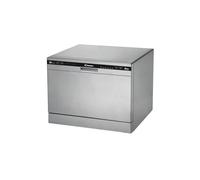 Candy CDCP 6/E-S - Lavavajillas pequeño, 6 servicios, 6 Programas, Inicio diferido, Clase A+A, 51dB, Color Plata