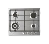 Candy CDIH6GBFE4WX Placa De Cocción A Gas 60 Cm Acero Inox 4 Fuegos