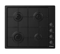 Candy CHW6LBB Placa de gas Empotrable | Clase energética - | 4 fuegos de gas, Encendido electrónico, Parrillas esmaltadas