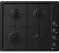 Candy CHW6LBB Quemador Encimera Montaje Rasante Gas 4 Quemadores 60CM Negro