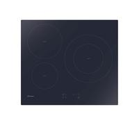 Candy CI633C/M1 - Placa de inducción de 60 cm, 3 fuegos, 7200 W, negro, 9 niveles de potencia, temporizador, controles táctiles, seguridad infantil