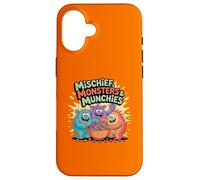 Candy Crew de Mischief Monsters Tiene ganas de Halloween Carcasa para iPhone 16