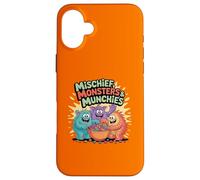 Candy Crew de Mischief Monsters Tiene ganas de Halloween Carcasa para iPhone 16 Plus