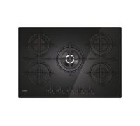 Candy CVG74WTB - Placa Cristal Gas 75 Cm 5 Zonas Negro