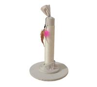 Candy Design Scratching Post, Compact Tall Cat Scratcher, 20.87x13.78 Inches Sturdy Large Scratch Pole with Fabric Covered Base, Fun Indoor Play for Kittens and Adult Cats