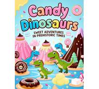 Candy Dinosaurs: Sweet Adventures in Prehistoric Times: “48 Fun Coloring Pages of Dinosaurs in a Delicious Candy World”