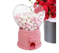 Candy Dispenser -Candy Dispenser Heart Shaped | Gumball Machine,Desktop Mini Gumball Machine For Snacks, Beans, Nuts, Party Favors, Valentine's Day, Teacher , Kids, Home, Office, Countertop Use