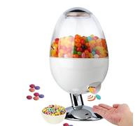 Candy Dispenser Machine, Automatic Nut Snack Dispenser with Transparent Sleek Outlook, 1L Capacity and Detachable to Clean Easily, Durable Material, for Store Jelly Beans, Candy, Pet Treats(White)