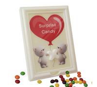 Candy Dispenser Picture Frame - Candys Dispensers, Christmas Heart Home Decor With Knob, Fast Distribution Candies Photo Frame | For Dessert Chocolate Snack Table Kitchen Office Window Bedroom Mantel