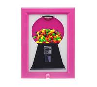 Candy Dispenser Picture Frame Wall Mounted Gumball Machine Picture Frames, Retro Style Sweet Vending Machine, Kids Candy Dispenser Gift for Girls, Friends, Girlfriends - for Candies Nuts
