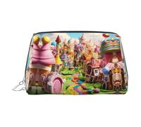 Candy Land 2 Organizador de maquillaje listo para viajar, bolsa de aseo portátil para mujer, Silver, Talla única, Neceser