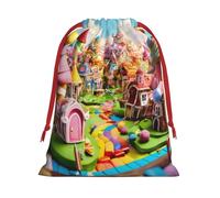 Candy Land - Bolsas de regalo con cordón para Navidad, fiestas, varios tamaños