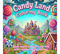 Candy Land Coloring Book: Sweet Treats, Lollipops, and Fun Candy Scenes to Color for Kids