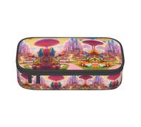 Candy Land - Estuche para lápices con estampado de gran capacidad, bolsa de maquillaje multiusos con cremallera, Black, Talla única, Neceser