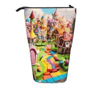 Candy Land - Estuche telescópico ajustable para lápices, organizador ligero para oficina, viajes, bolsa para bolígrafos
