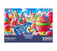 Candy Land Fantasía Material De Papel Resistente Buen Rompecabezas, Apto para Relax En Casa Y Hobbies Personales 38x26cm/1000pcs