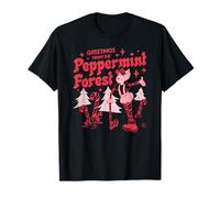 Candy Land Greetings from The Peppermint Forest Retro Poster Camiseta