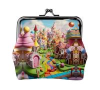 Candy Land - Monederos pequeños para tarjetas para hombres y mujeres, para ir de compras y salidas casuales, Negro -, Talla única, Art Deco