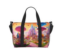 Candy Land Print - Bolsa deportiva versátil para gimnasio, acompañante para tus viajes y rutinas de fitness, color negro, talla única, Black, Talla única