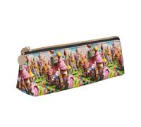 Candy Land Print - Estuche para lápices de mayor capacidad, para escuela, viajes, oficina, White, Talla única