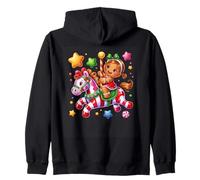 Candy Land Ride con Gingerbread Girl and Stars Sudadera con Capucha