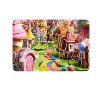 Candy Land - Tapete ultrafino para puerta delantera, puerta trasera, patio y entrada