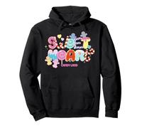 Candy Land Valentine's Day Sweet Heart Candy Letters Sudadera con Capucha