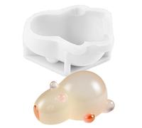 Candy Molds Silicona, Chocolate Capybara Molds, sin tick Easy Release Tray, Flexible Food-Grade Design, 3,15 x 2,13 x 2,13 pulgadas, ideal para pudín postre Muffin Jelly Cake Cupcake Topper Clay Party