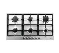 Candy PG9601SXGH Quemador Encimera Empotrable 6 A Gas 90CM Acero Inoxidable