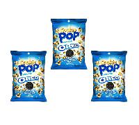 Candy Pop Popcorn Oreo 3x 28g - Palomitas Dulces con Piezas de Galleta Oreo (Paquete de 3)