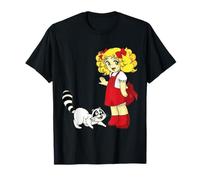 Candy Raccoon Retro Japonés Pequeño Vintage 80s Anime Manga Camiseta