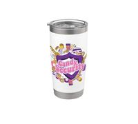 Candy Security - Disfraz de cumpleaños para niños Vaso térmico de acero inoxidable de doble pared