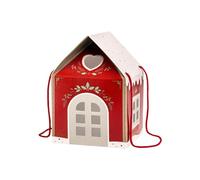 Candy Treat Boxes - House Shape, Christmas Cupcake Boxes, Sturdy Party Favor Box, Christmaas Paper Gift Box | Cookie Candy Packaging For Seasonal Decorators Event Planners