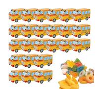 Candy Treat Boxes, School Bus Shaped, Dessert Cookie Bags, Cute Candy Box, Paper Candy Bags, Kids Gift Boxes, School Bus Party, Cute Storage Containers, Paper Dessert Boxes, Treat Boxes for Kids