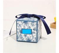 Candy Treat Gift Box,Wedding Favour Box,Paper Candy Gift Box Pink Boxes Fit For Packaging Flower Thank You Bags With Handle Wedding Favor Decoration(Color:Blu,Size:10PCS 10.5x8.2x7.2cm) (Color : Blu