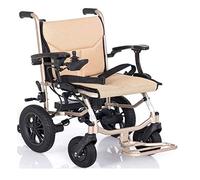 CANDYANA Silla de Ruedas eléctrica Plegable Silla de Ruedas eléctrica Ligero 16Kg Batería de Litio extraíble Pasamanos Protección Doble