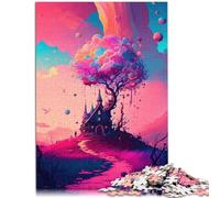 Candyland - Puzzle de 1000 piezas para adultos para habitación infantil estimulante de 14,96 pulgadas x 20,47 pulgadas Entrena tu cerebro y tus manos
