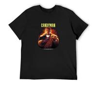 Candyman Retro Clive Barker Slasher Film Horror Movie Men's T-Shirt Unisex Black Cotton Print tee Shirts 3XL