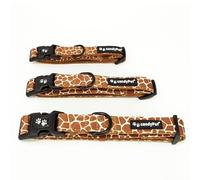 candyPet - Collar Click Nylon Ajustable, interior acolchado de Neopreno, GIRAFFE, M