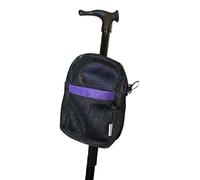 Cane Buddy - Bolsa de transporte para bastón, andador, muletas, bastón de senderismo y sillas de ruedas, Morado - Pequeño, 1